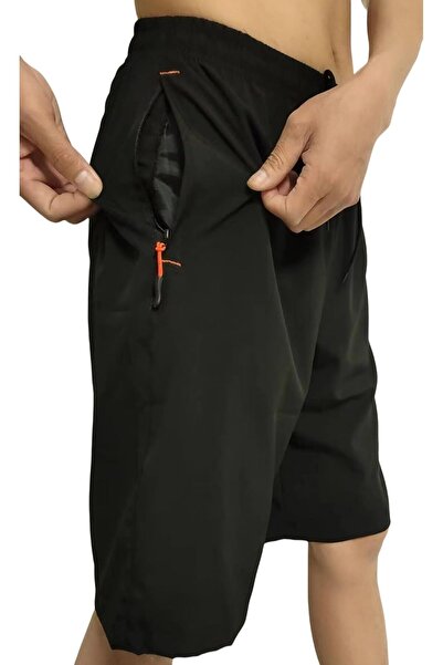 Generic Men's Sports Swim Shorts for Running and Workouts, 28 cm, with Zipper...