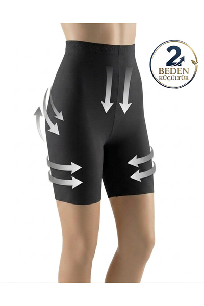 Altınay High Waist Tummy Control Shorts Women's Firming Abdomen Hip Shaping S...