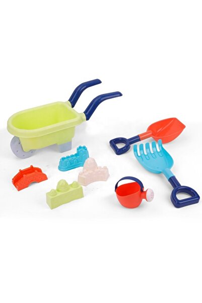woopie Set 8 piese de joaca copii pentru nisip cu roaba,stropitoare,lopatica,...