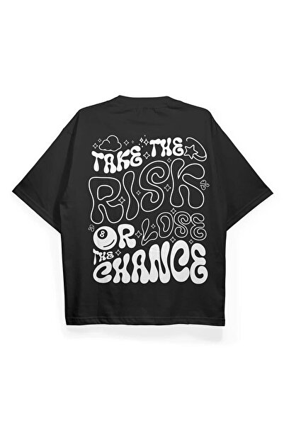 FO4RBS T2030 Μπλουζάκι Oversize με στάμπα Take Risk