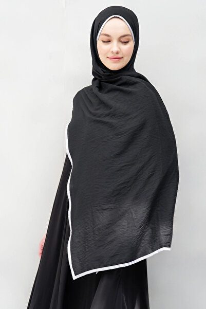 Madame Polo Müslin Şal - Siyah