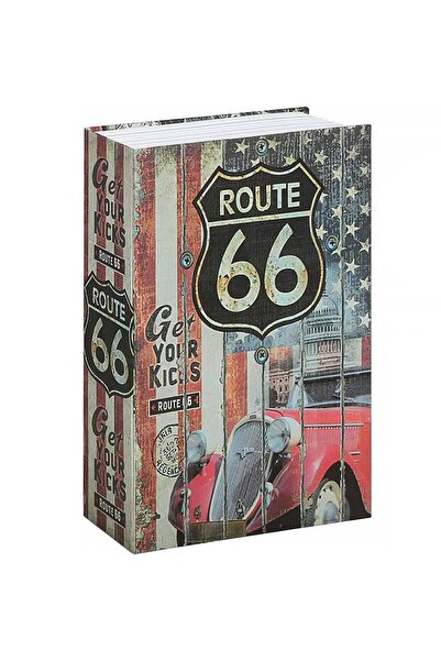 Korbi Set Cutita De Bani Cu Cheie, Korbi, Route 66, 24x15.5x5.5 cm, Fabricata...