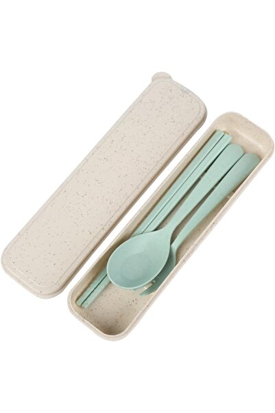 Yelajoy Travel Utensils with Case, Reusable, Wheat Straw, School Camping with...