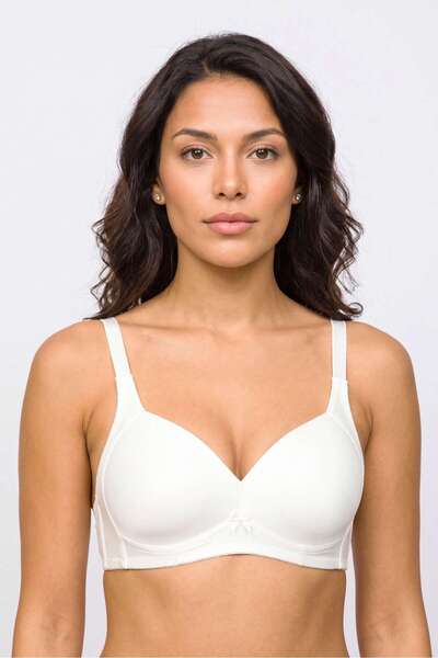 OBJE Women's White Cupping Bra