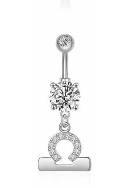AMALFİ Σκουλαρίκια Piercing, Αξεσουάρ, Σκουλαρίκι Αφαλού από Ατσάλι, Ασημί