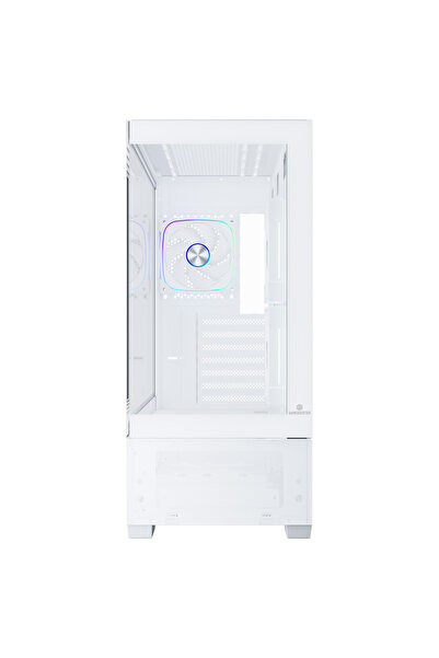 GAMEBOOSTER NYVRA ALPHA 750W 80+ Bronze SeaView ARGB ATX3.1 PCI-E 5.1 Beyaz ATX Mid Tower Kasa