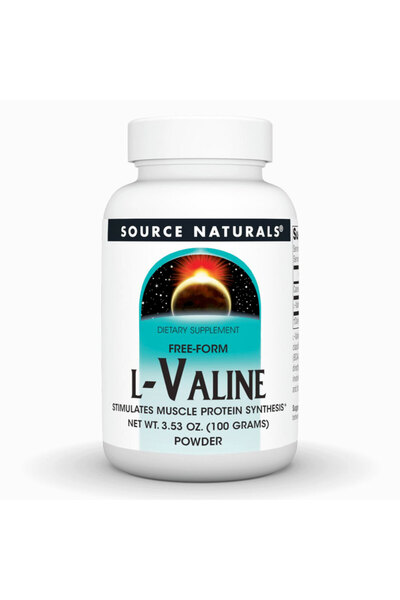 source naturals L-Valine Pure Branched-Chain Amino Acid (BCAA) Powder - 100 g
