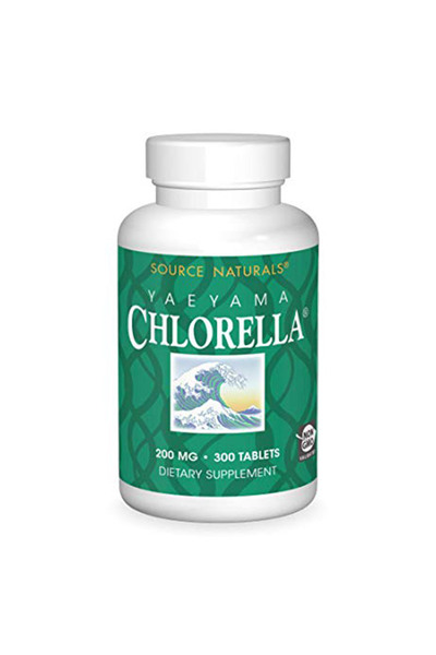 source naturals ياياما كلوريلا، 200 ملغ، 300 قرص
