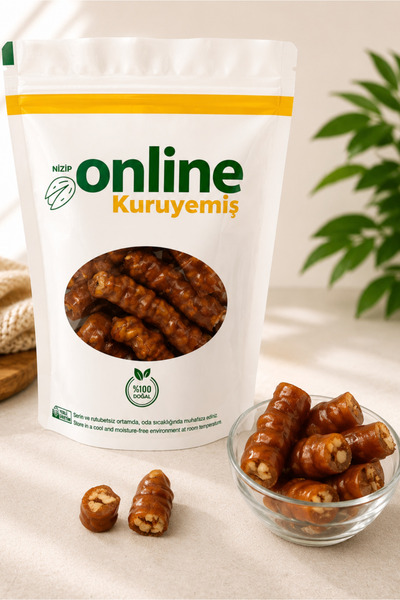 Nizip Online Kuruyemiş Cevizli Sucuk - 500 gr