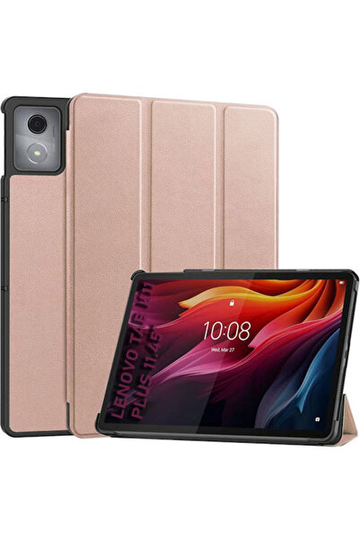Techsuit Foldpro Ανθεκτική Θήκη Flip Ροζ Γκολέ (Lenovo Tab K11 Plus)