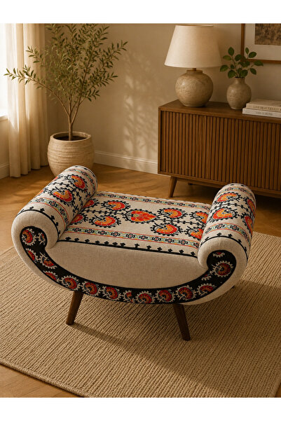Web WEBRON Desenli premium ahşap gondol bench&puf