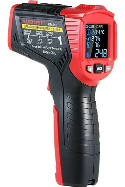 Habotest Θερμόμετρο Υπερύθρων -50 ° C έως 800 ° C με Αναλογία Απόστασης 12:1 ...
