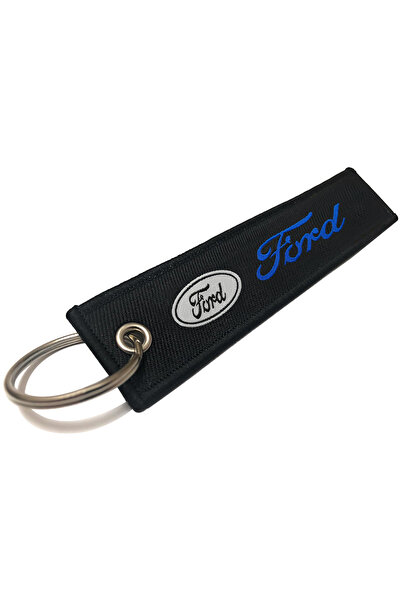 Ford Universal Fabric Car Key Chain Keyring Strap with Metal Ring for Vehicle...