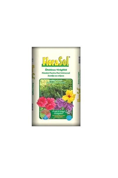 Florasol Pamant de flori universal, Florasol, pentru plante in ghiveci, 40 L