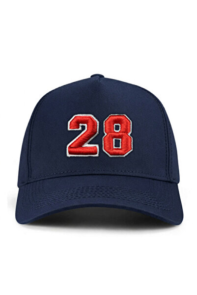 PataCute Number 28 Embossed Molded Baseball Cap