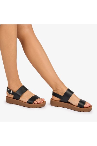 LanaFashion SANDALE dama din Piele ECOLOGICA CU BRETELE CRL1093 CULOARE: NEGRU
