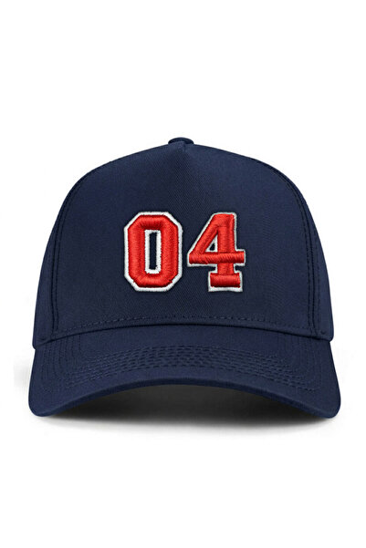 PataCute Number 04 Embossed Molded Baseball Cap