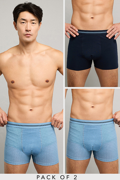 R&B 2 Pack Printed Boxer Briefs