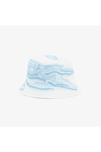 Lacoste Unisex Baskılı Beyaz Şapka