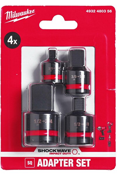 Milwaukee 4932480356 SHOCKWAVE IMPACT DUTY set de adaptoare din 4 piese