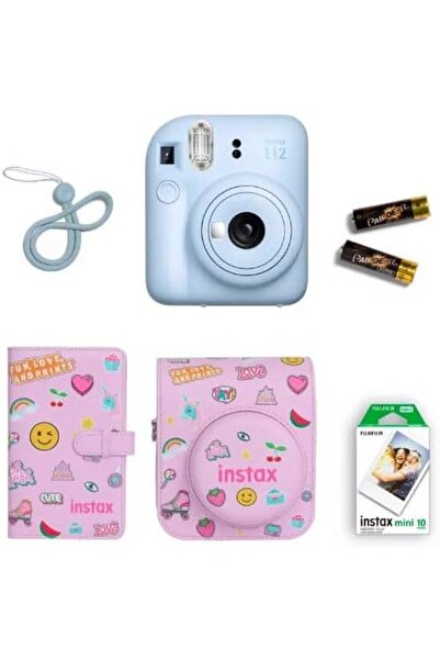 Instax Fujifilm Mini 12 Camera GIFTBOX (Pastel Blue)