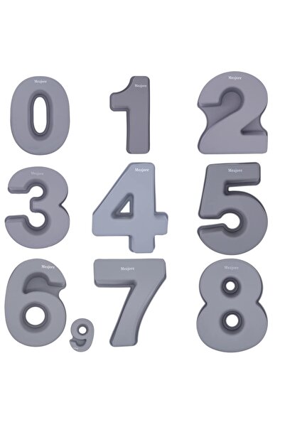 OEM Meajore Silicone Number Baking Mold Number 0-8 Cake Mold Baking Birthday ...
