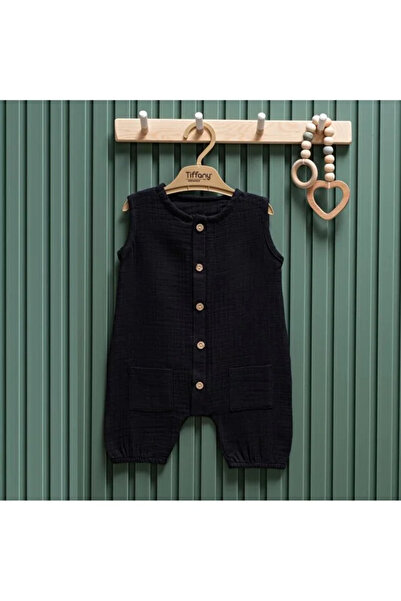 Tiffany Müslin Uzun Atlet Tulum %100 Pamuk Bebek Yazlık Tulum