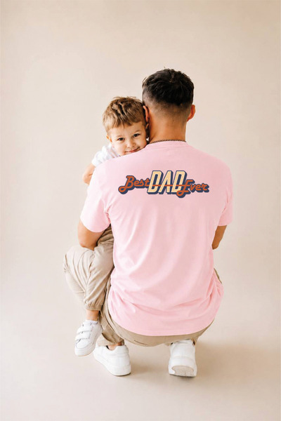 genosha Father's Day Gift, Father-Child Combination, 100% Cotton Oversize T-S...
