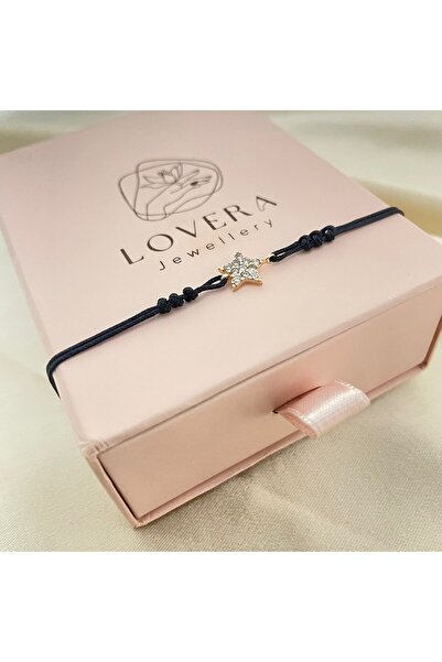 Lovera Jewellery 925 Ayar Gümüş Sertifikalı Rose Renk Yıldız Şans ve Sevgili ...