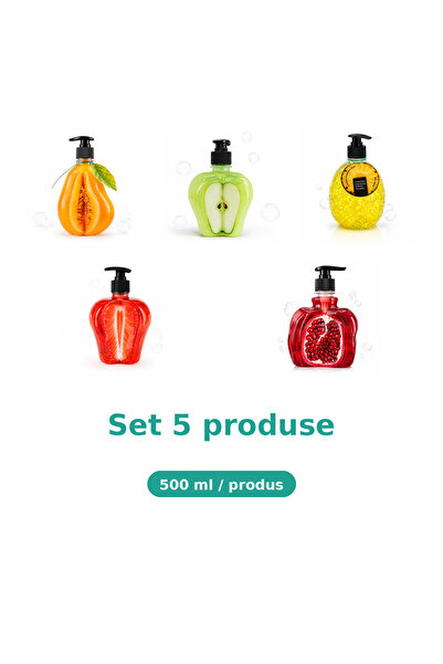 Tasty Set 5 Produse Tasty, Mix Pepene Galben, Mar Extract, Ananas, Capsuni, R...