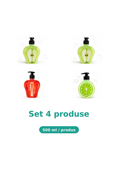 Tasty Set 4 Produse Tasty, Mix Mar Piele Sensibila, Mar Extract, Capsuni, Lime