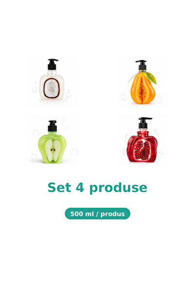 Tasty Set 4 Produse Tasty, Mix Cocos, Pepene Galben, Mar Extract, Rodie