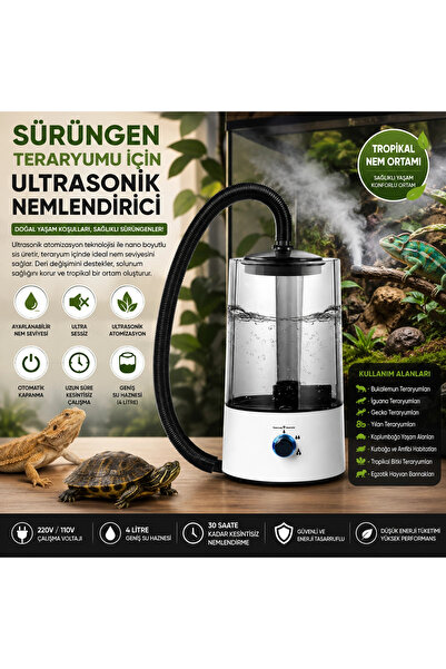 Epilons Sürüngen Teraryumu Nemlendirici Sis Makinesi - Ultrasonik Otomatik Bu...