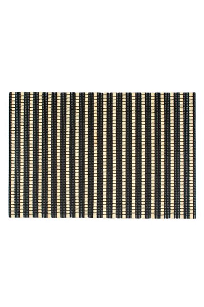 OEM Suport Pentru Farfurii, Bej, Model Geometric, Bambus, 45x30,5cm