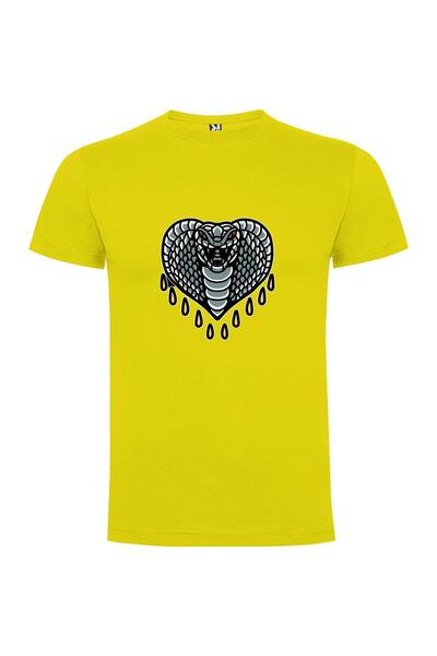 iLovePrints Heart Cobra Art Mascot Tshirt