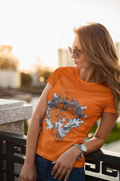 iLovePrints Abstract Portrait with Unique Hair Design Tshirt
