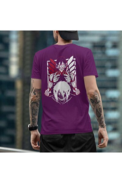 iLovePrints Attack on Titan Art - Eren and Titan Tshirt