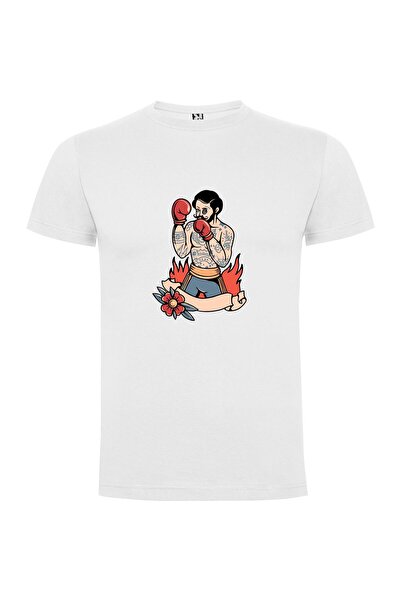 iLovePrints Gloved Fighter: Tattooed Triumph Tshirt