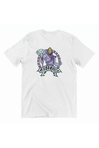 iLovePrints Skeletor Logo White T-Shirt