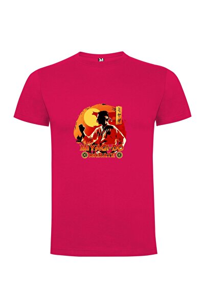 iLovePrints Sunset Karate Pose Tshirt