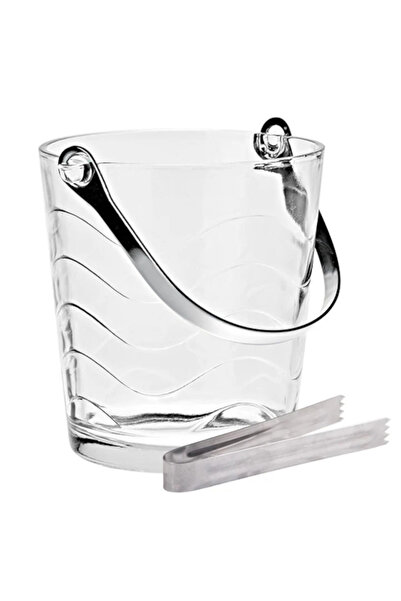 OEM Găleată de gheață din sticlă, 800 ml, Recipient transparent pentru cuburi...
