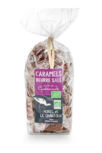 Morel et Le Chantoux Caramele cu sare de mare bio 180g