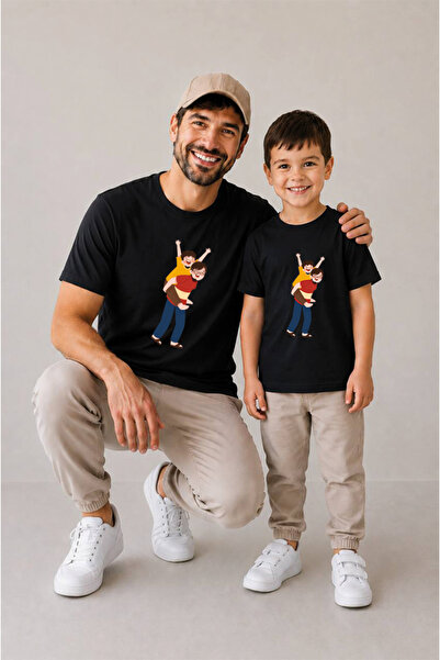 genosha Combinație Tată-Fiu Vândută la unitate Tricou supradimensionat 100% b...