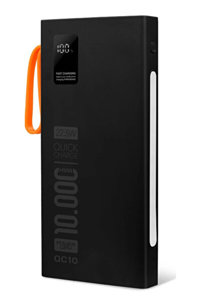 Genel Markalar Powerway QC10-PD 10.000 mAh Dahili Kablolu ve Fenerli Hızlı Şa...