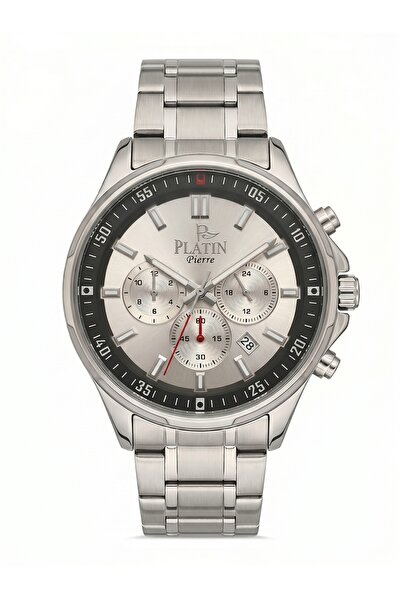 Platin Pierre Men's Wristwatch Sa-Pl-1274Ga-A1A