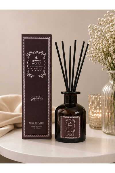 lider kozmetik Green World Premium Vintage Serisi Amber Çubuklu Oda Kokusu 15...