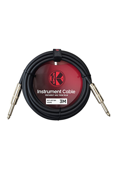 Kırlın Instrument Jack Cable 3 Meters. (Black)