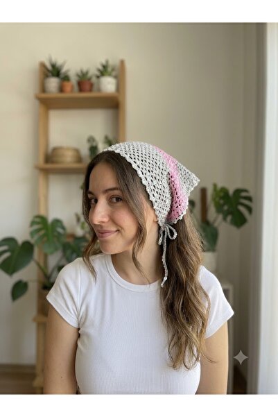 MOJOMIX Seamless Hand Knitted Sequined Multi-Colored Metallic Bandana