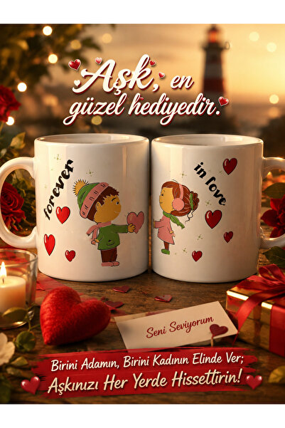 seymen bıçakçılık طقم أكواب مكون من قطعتين بتصميم الحب - هدية رومانسية لعشاق ...