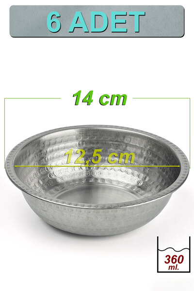 Binbir Trend 14 cm Krom Çelik Çorba Kasesi 360 ml | Lokanta, Restoran ve Ev T...